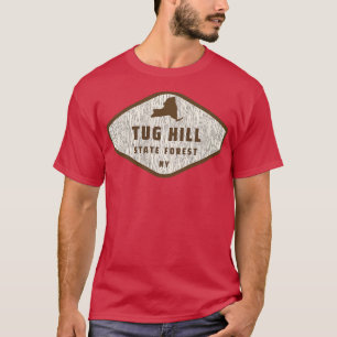 Tug Hill State Forest New York Tree Log Texture Wo T-Shirt