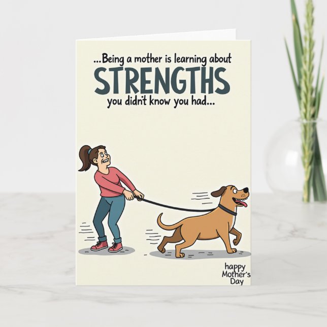 Tug Of War Mothers Day Card (Front)