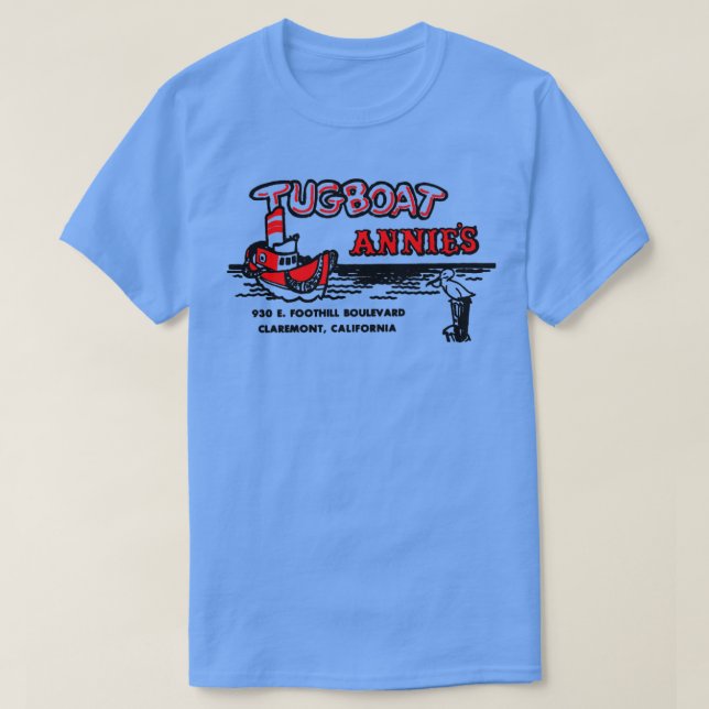 Tugboat Annies California Retro Mid Century Aesthe T-Shirt (Design Front)