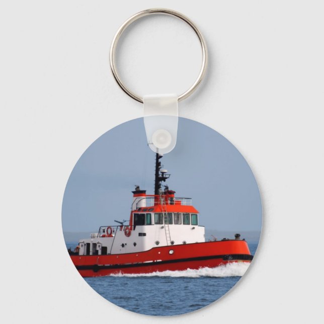 Tugboat at Speed Keychain (Front)
