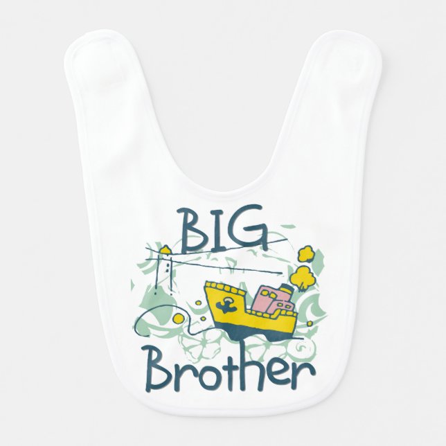 Tugboat Big Brother Bib (Front)