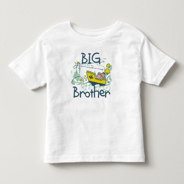 Tugboat Big Brother Toddler T-shirt (Front)