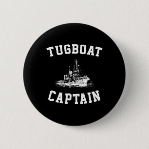 Tugboat Captain Button