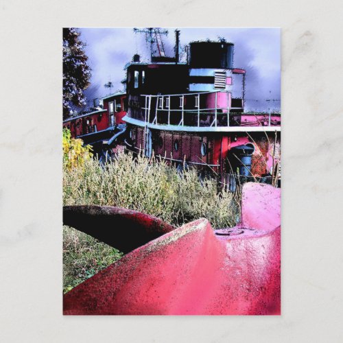 Tugboat Graveyard Postcard