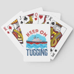 Tugboat Keep on Tugging Poker Cards
