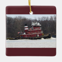 Tugboat Photo Ornament