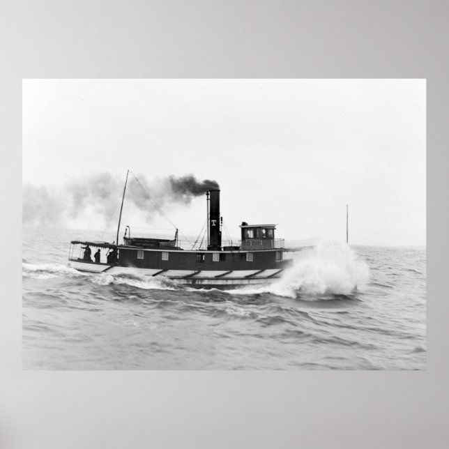 Tugboat William Sprague, late 1800s Poster (Front)