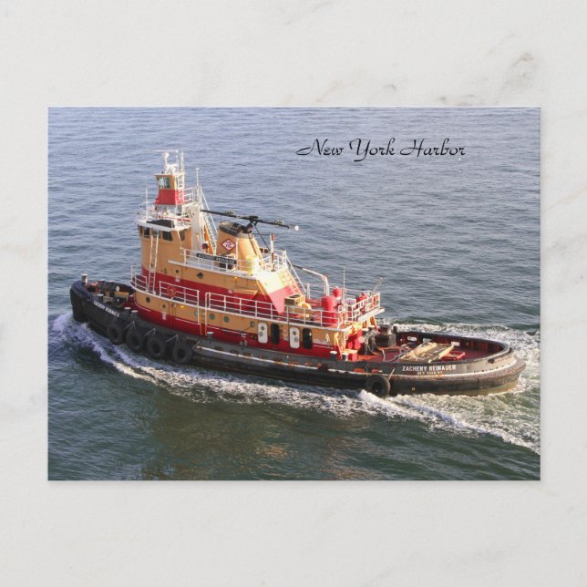 Tugboat, Zachary Reinhauer, New York               Postcard (Front)
