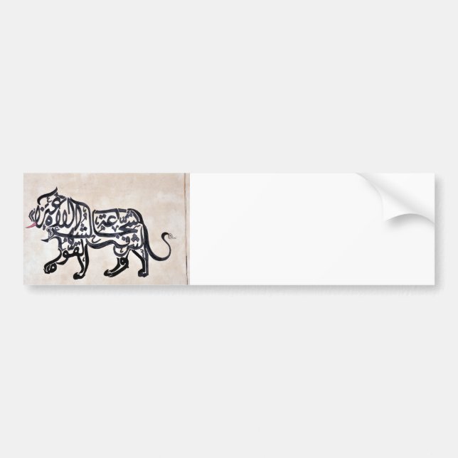 Tugra Lion Bumper Sticker (Front)