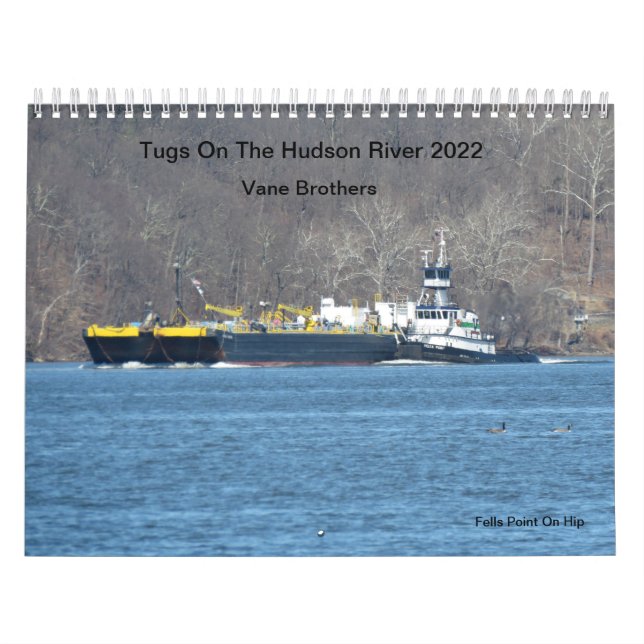 Tugs On The Hudson River 2022 Vane Bros. Calendar (Cover)