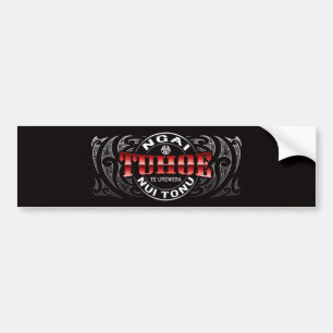 Tuhoe Lifer Moko Chrome Bumper Sticker