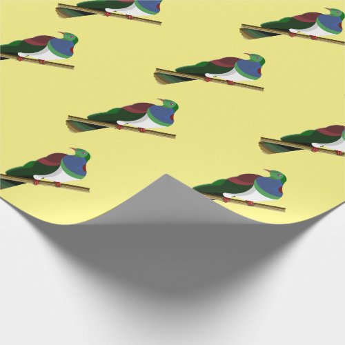 Tui Kereru NZ Bird Wrapping Paper