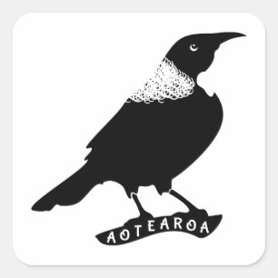 Tui New Zealand / Aotearoa Square Sticker