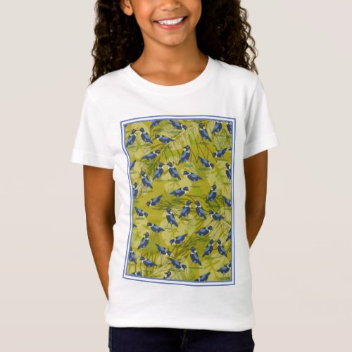 Tui New Zealand Bird Pattern T_Shirt