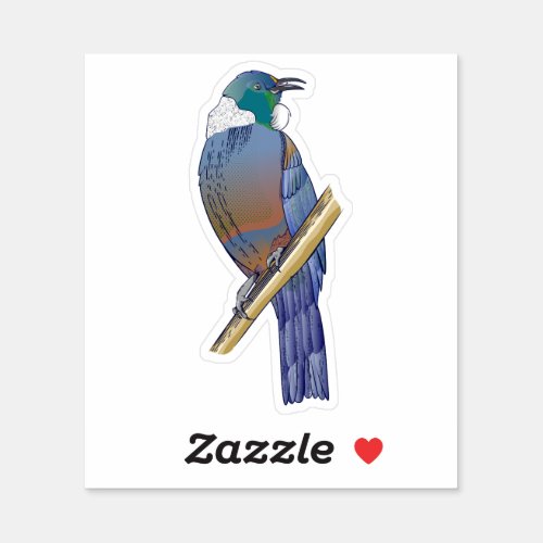 Tui New Zealand Bird Sticker