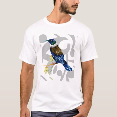 Tui New Zealand native bird T_Shirt