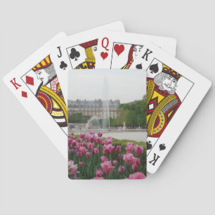 Tuileries Garden in bloom Poker Cards