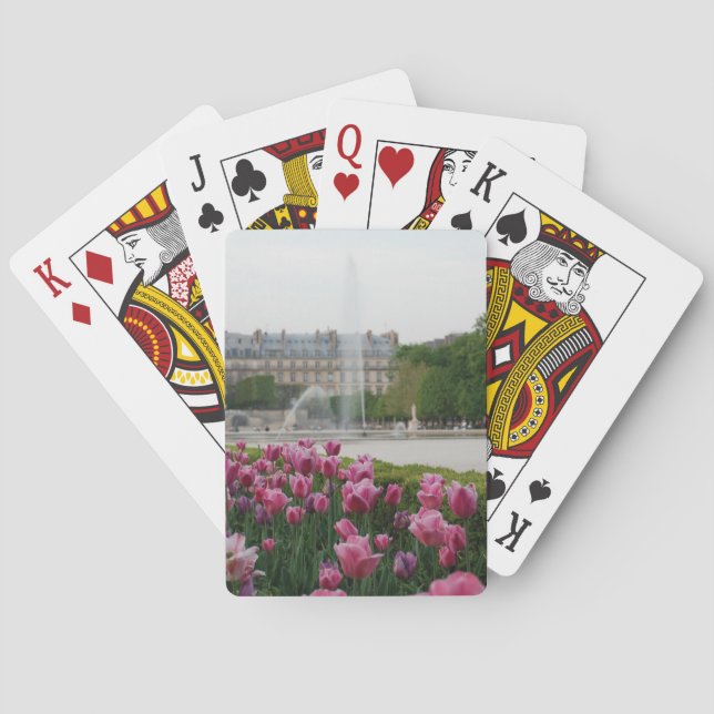 Tuileries Garden in bloom Poker Cards (Back)