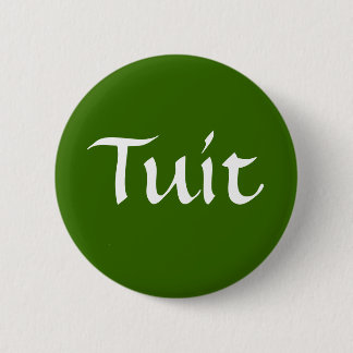 Tuit, Olive Green Pinback Button