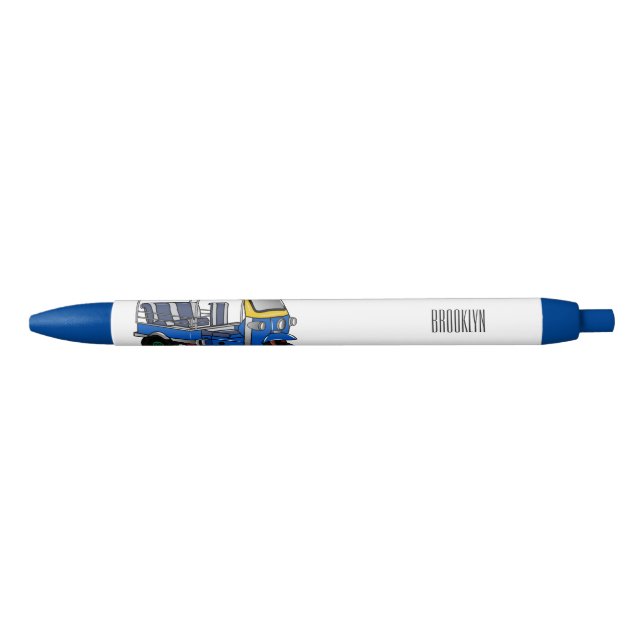 Tuk tuk cartoon illustration pen (Front)