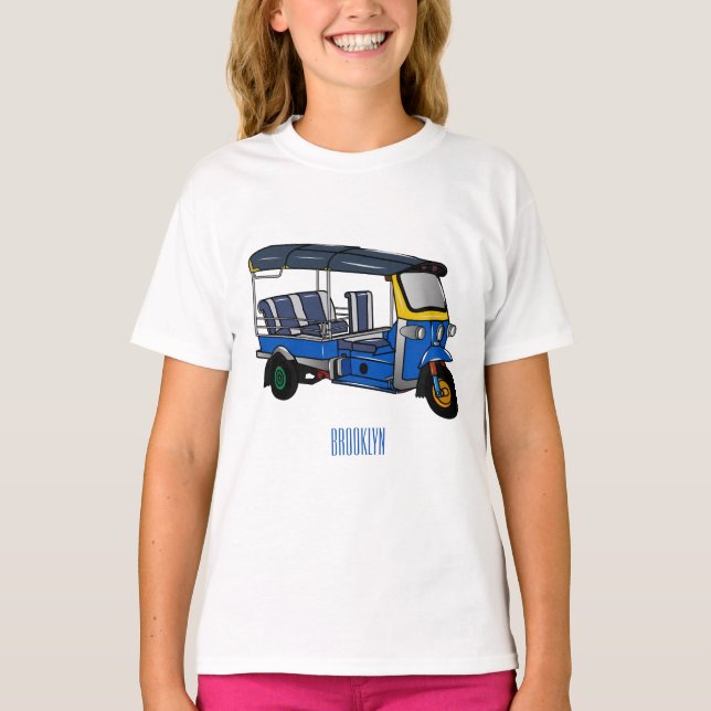 Tuk tuk cartoon illustration T-Shirt (Front)