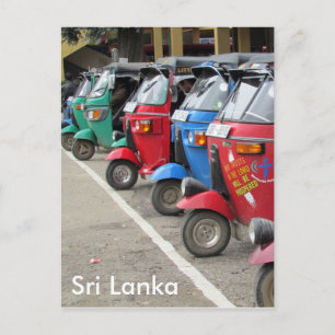 tuk tuk colombo postcard