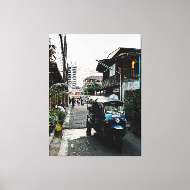 Tuk Tuk In Bangkok Thailand Canvas Print (Front)