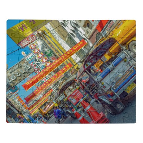 Tuk Tuk in Bangkok Thailand Jigsaw Puzzle