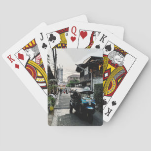Tuk Tuk In Bangkok Thailand Poker Cards