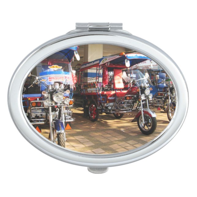 Tuk Tuk Showroom ... Udon Thani, Isaan, Thailand Vanity Mirror (Front)