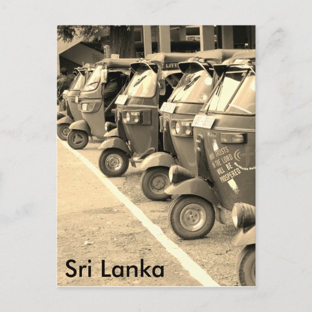 tuk tuk sri lanka postcard (Front)