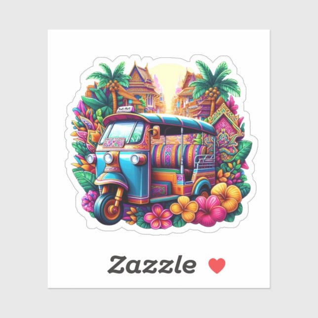 Tuk Tuk Taxi Sticker (Sheet)