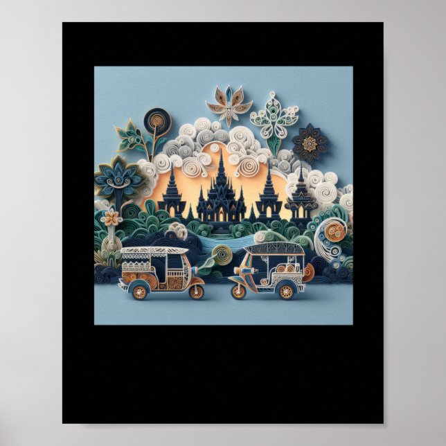 Tuk Tuk Thailand #6 Sticker  Poster (Front)