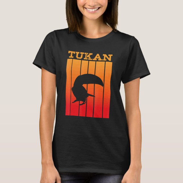 Tukan Shadow Silhouette At Sunset T-Shirt (Front)