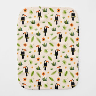 Tukane - sweet jungle baby burp cloth