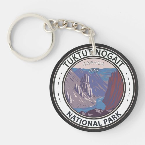 Tuktut Nogait National Park Canada Badge Keychain