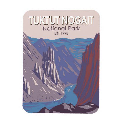 Tuktut Nogait National Park Canada Travel Vintage Magnet