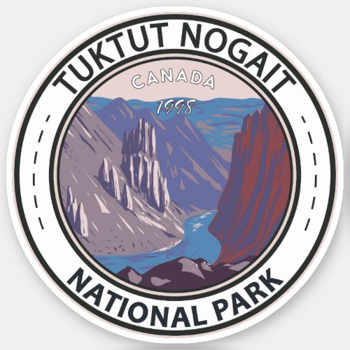 Tuktut Nogait National Park Canada Travel Vintage Sticker