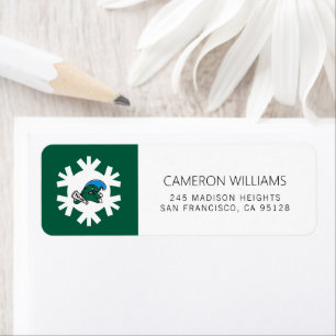 Tulane University Angry Wave Logo Label