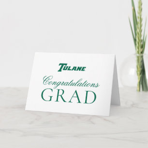 Tulane University Congratulations Graduate Card