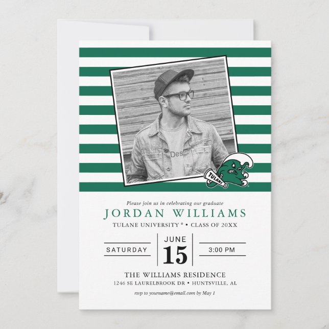 Tulane University Graduate Announcement (Front)