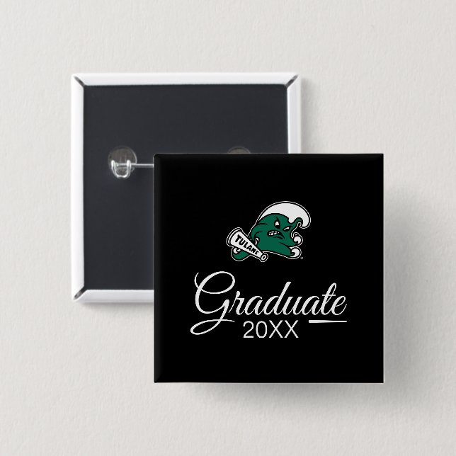 Tulane University Graduate Button (Front & Back)