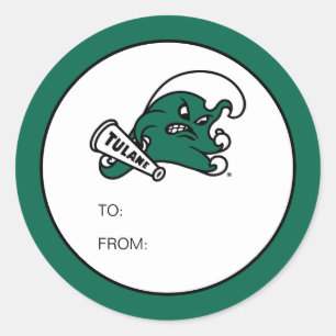 Tulane University Graduate Classic Round Sticker