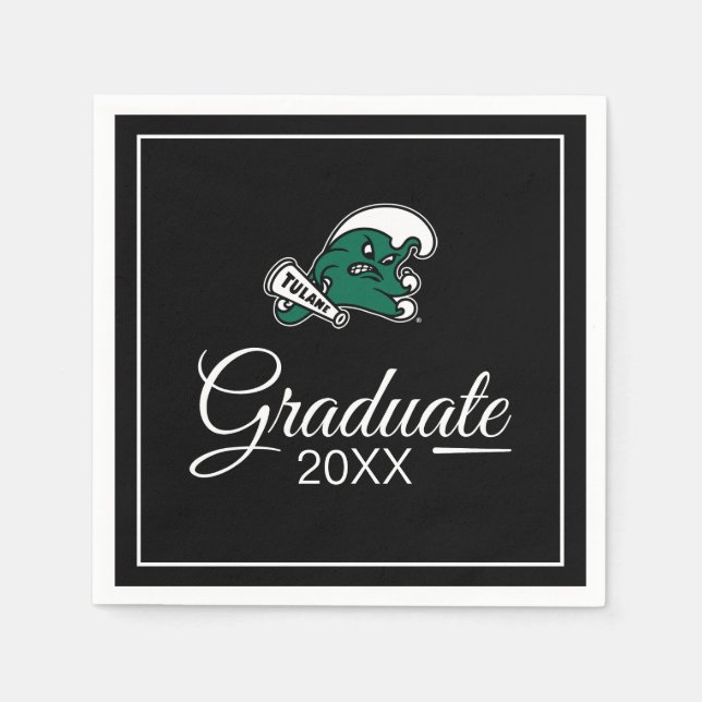 Tulane University Graduate Napkins (Front)