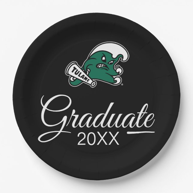Tulane University Graduate Paper Plates (Front)