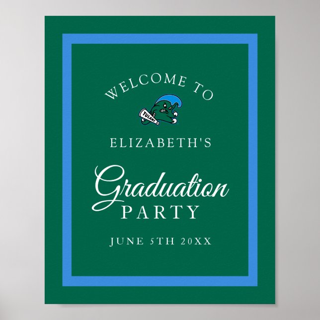 Tulane University | Graduation Party Welcome Poste Poster (Front)