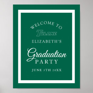 Tulane University Graduation Party Welcome Poster
