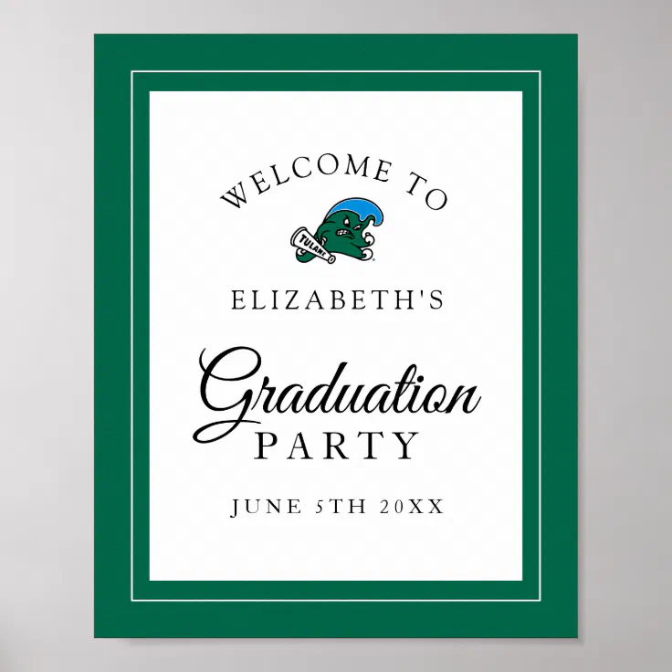 Tulane University | Graduation Party Welcome Poster | Zazzle