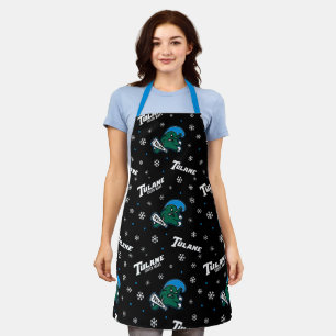Tulane University Green Wave Holiday Pattern Apron