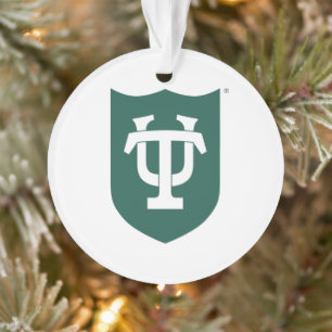 Tulane University Shield Emblem Ornament